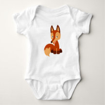 Niedlich Cunning Cartoon Fox Baby Bodysuit
