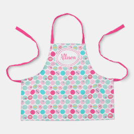 Niedlich Cupcake Dots Girls pink | weiß Schürze