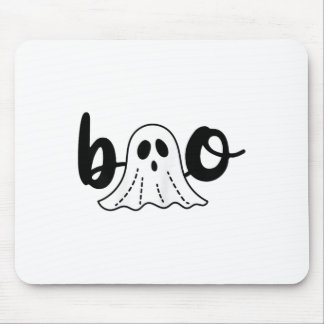 Niedlich Cursive Boo Spooky Ghost Halloween Mousepad