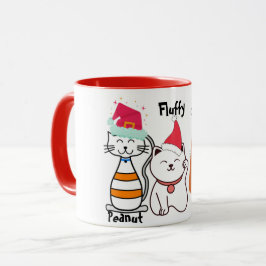 Niedlich Custom Kitty Cat Weihnachten Tasse