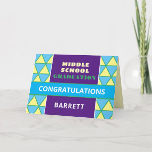 Niedlich! Custom Middle School Abschluss Card! Karte