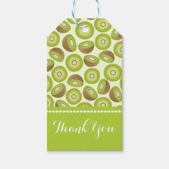 Niedlich Cut Kiwi Muster Geschenkanhänger (Vorderseite)