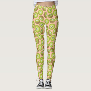 Niedlich Cut Kiwi Muster Leggings