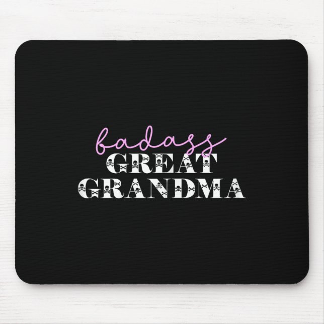 Niedlich D Great Oma Funny Skulls Mousepad (Vorne)