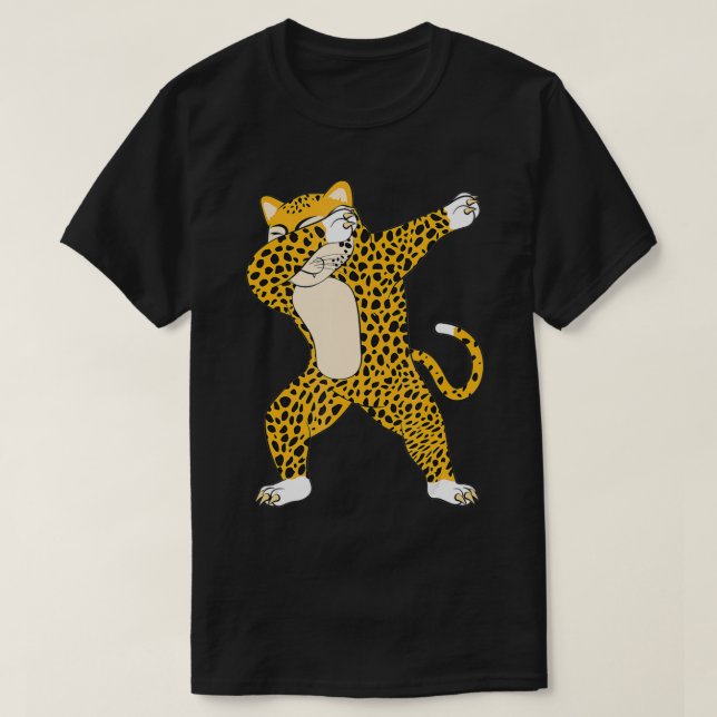 Niedlich Dabbing cheetah Funny cheetah Dab Tshirt  (Design vorne)