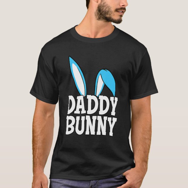 Niedlich Daddy Bunny Niedlich Costume Vater Famili T-Shirt (Vorderseite)