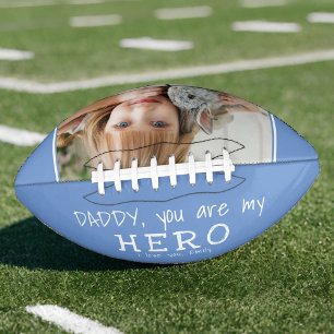 Niedlich Daddy, du bist mein Helden-Vatertag-Foto Football