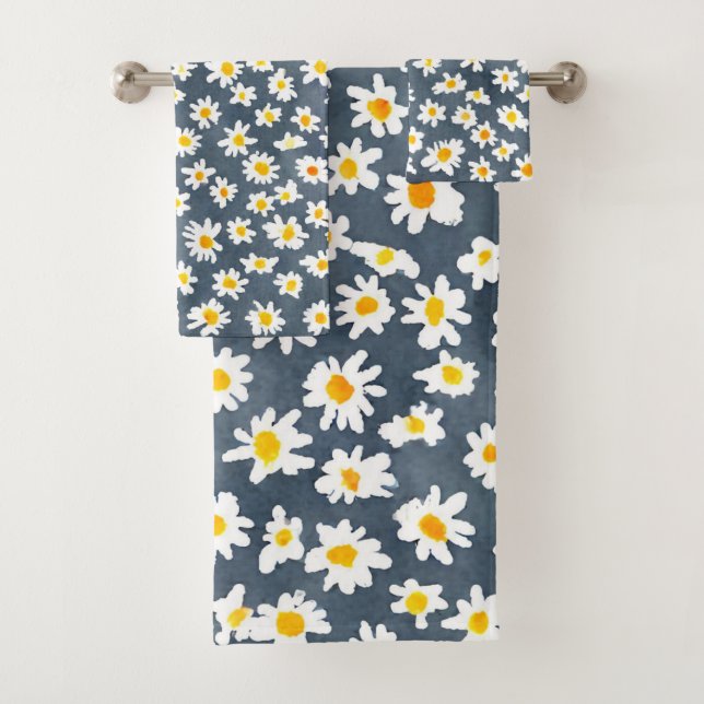 Niedlich Daisy Blume Botanische Musterschule mädch Badhandtuch Set (Insitu)