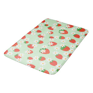 Niedlich Daisy Blume Erdbeere Weihnachts Muster Badematte