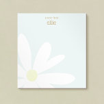 Niedlich Daisy Floral Personalisiert Notepad Notizblock<br><div class="desc">Für weitere passende Marketing-Materialien kontaktieren Sie mich bitte unter maurareed.designs@gmail.com. Für weitere vorgefertigte Logos besuchen Sie logoevolution.co.</div>