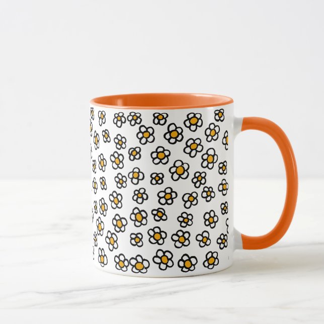 Niedlich Daisy Pattern Tasse (Rechts)
