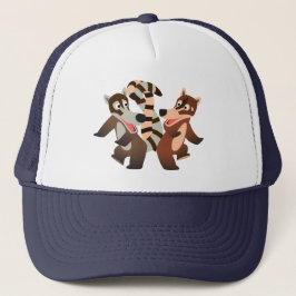 Niedlich Dancing Cartoon Coatimundis Truckerkappe