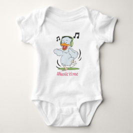 Niedlich Dancing Duck Baby Bodysuit - Music Time D Strampler