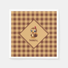 Niedlich Dankbarer Erntedank Türkei Serviette