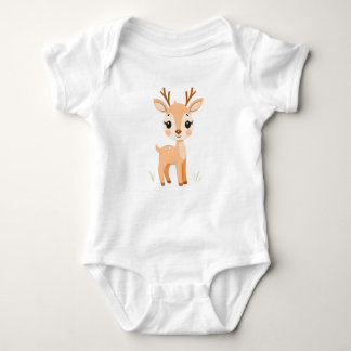 Niedlich Deer Baby Jersey Bodysuit Strampler