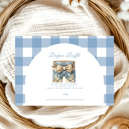 Niedlich Denim Baby Duwer Diapper Raffle Begleitkarte