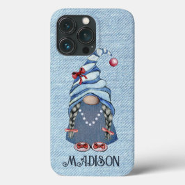 Niedlich Denim Gnome Girl Case-Mate iPhone Hülle