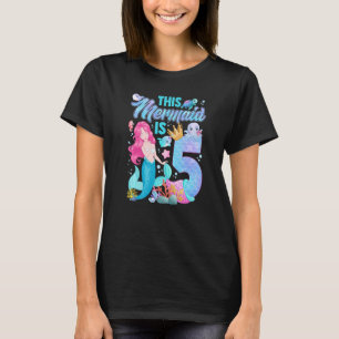 Niedlich Diese Meerjungfrau ist 5 Jahre alte Meerj T-Shirt