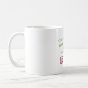 Niedlich, dieses kleine Ferkel mag es zu essen Kaffeetasse