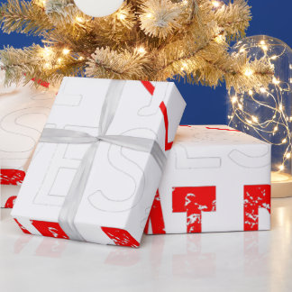 Niedlich dieses Mädchen Liebe ihr großer Dan Hund Geschenkpapier