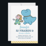 Niedlich Dino Friend Dinosaur Girls Geburtstag Einladung<br><div class="desc">Niedliches Design für Kinder,  Jungen oder Mädchen,  die Dinosaurier,  Dino-Cartoon,  T-Rex und andere Dinosaurier-Arten Liebe. Ideal für Jurassic Thema Geburtstagsparty. Sie können die Formulierung an andere Gelegenheiten anpassen.</div>