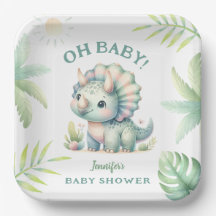 Niedlich Dino Jungle Triceratops Dinosaur Babydusc
