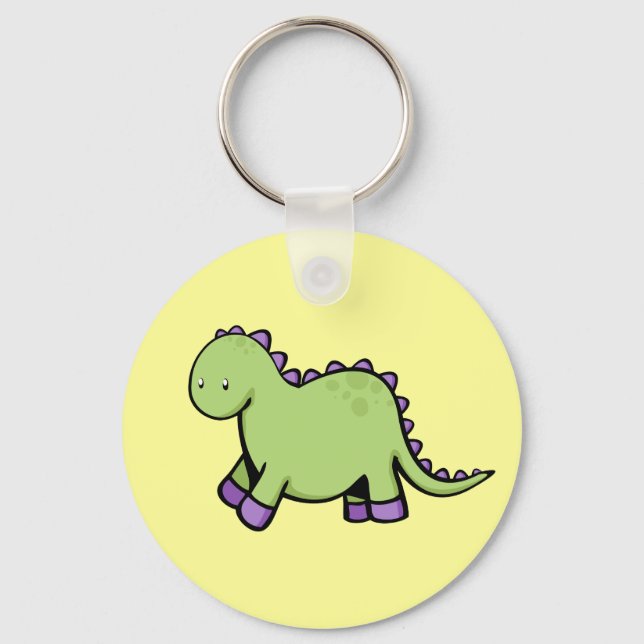 Niedlich Dino Schlüsselanhänger (Vorderseite)