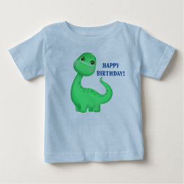 Niedlich Dinosaur Baby Fine Jersey Text Change T - T-shirt