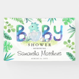 Niedlich Dinosaur Boy Baby Dusche Banner