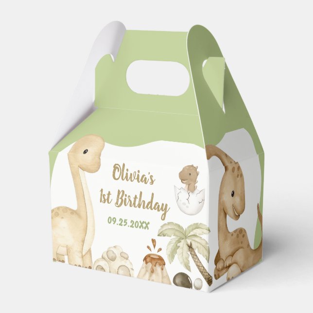 Niedlich Dinosaur Boy Birthday Party Gevor Box Geschenkschachtel (Vorderseite)