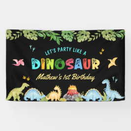 Niedlich Dinosaur Boy Erste Geburtstagsparty Banner