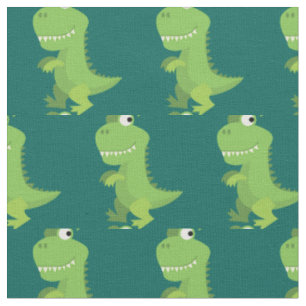Niedlich Dinosaur Kids T-Rex Dino Cartoon Stoff