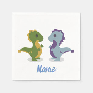 Niedlich Dinosaur Pair Thunder_Cove Serviette