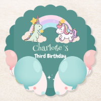 Niedlich Dinosaur Unicorn Regenbogen Ballon Geburt
