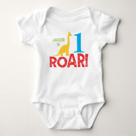 Niedlich Dinosaurier 1. Geburtstag Bodysuit Baby Strampler