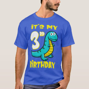 Niedlich Dinosaurier 3. Geburtstag Shirt Boys
