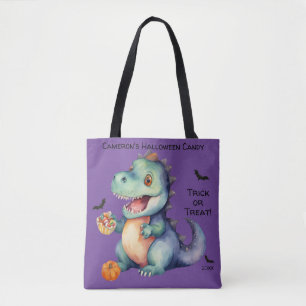Niedlich Dinosaurier Halloween Candy Tasche
