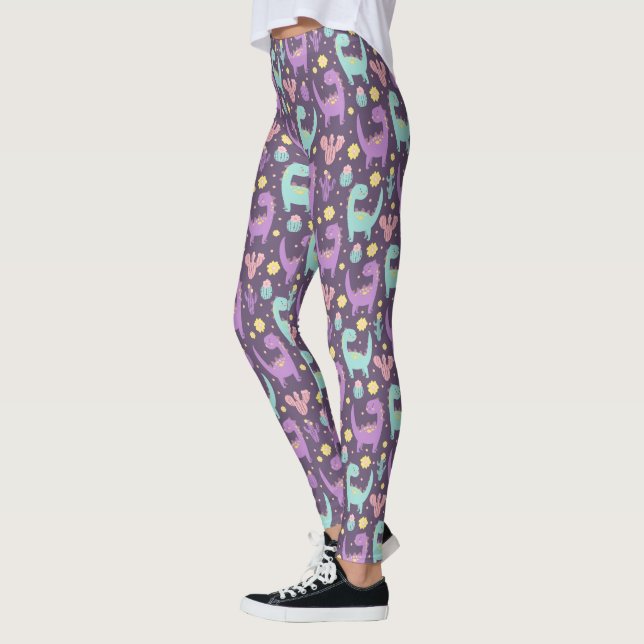 Niedlich Dinosaurier Leggings (Links)