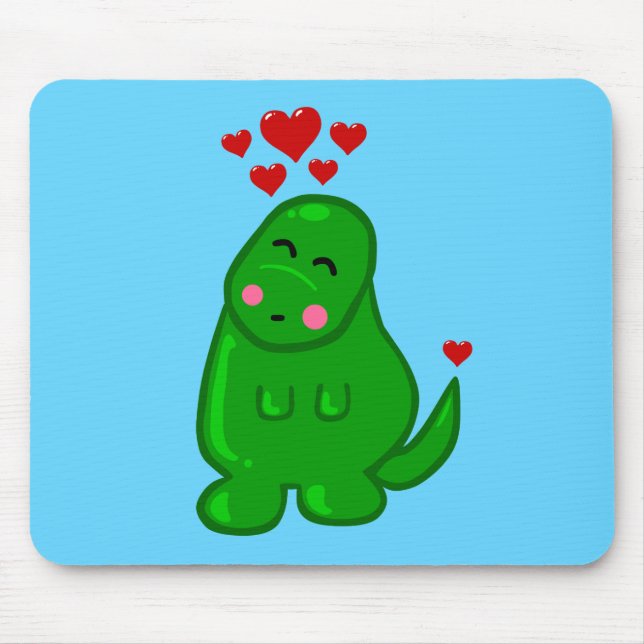 Niedlich Dinosaurier Mousepad (Vorne)