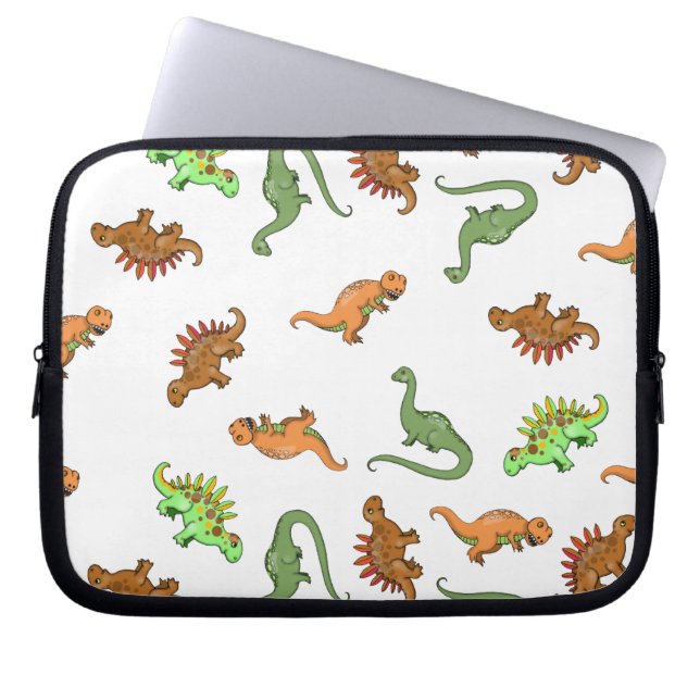 Niedlich Dinosaurier Muster Laptopschutzhülle (Vorderseite)