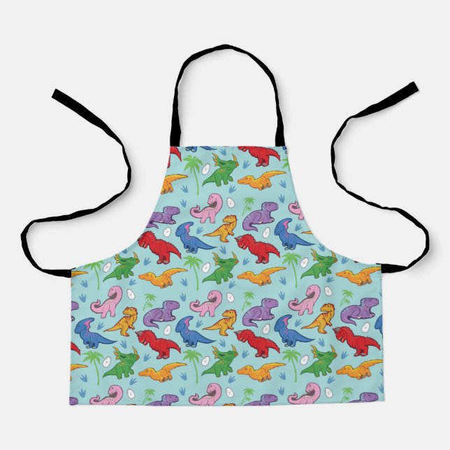 Niedlich Dinosaurier Muster Schürze (Vorderseite)
