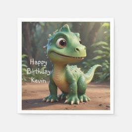 Niedlich Dinosaurier Serviette