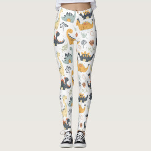 Niedlich Dinosaurier Spaß prähistorisch für Dino Leggings