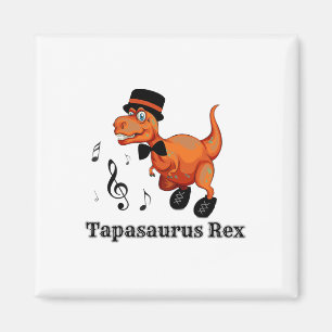 Niedlich Dinosaurier Stecht Tanzgeschenk - Tapasau Magnet