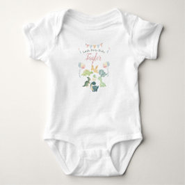 Niedlich Dinosaurier Watercolor Personalisiert Bab Baby Strampler