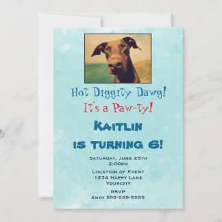 Niedlich Doberman Childs Geburtstag Party Einladung
