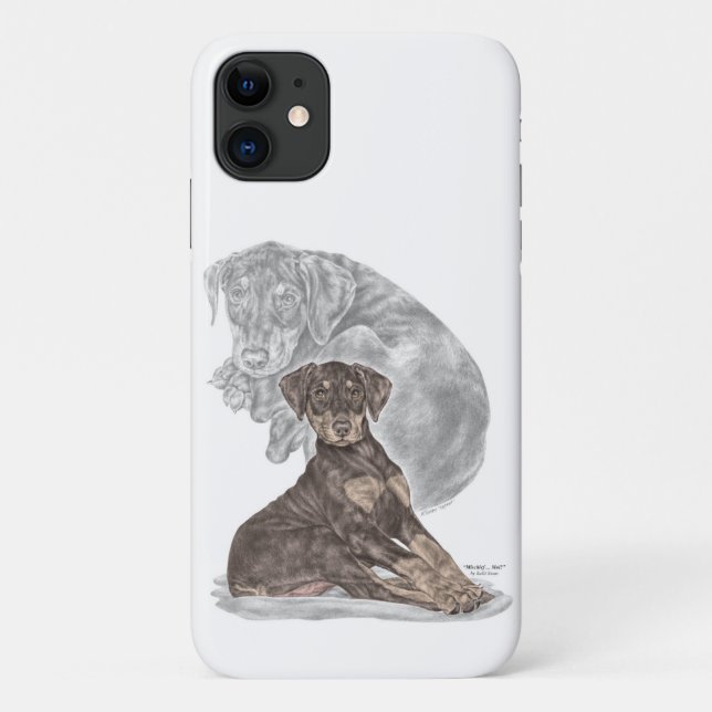 Niedlich Doberman Pinscher Puppy Case-Mate iPhone Hülle (Rückseite)