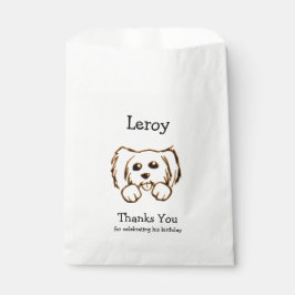 Niedlich Dog Danke Geschenktütchen
