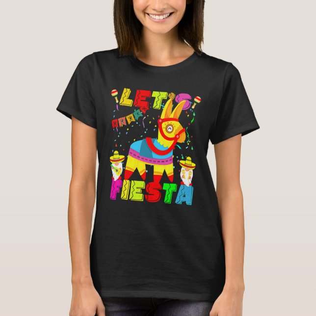 Niedlich Donkey Pinata Fiesta Cinco De Mayo Par T-Shirt (Vorderseite)