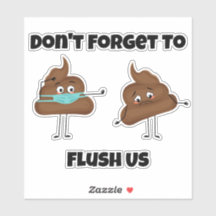 Niedlich Dont Vergessen Sie, uns zu flush Emoticon
